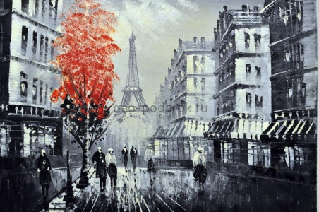 Картина маслом "Париж" (30*40)